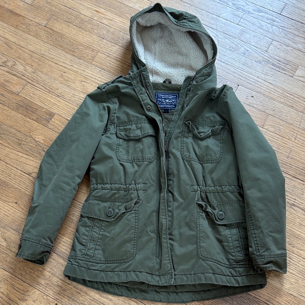 American Eagle Outfitters Green Utility Jacket size L